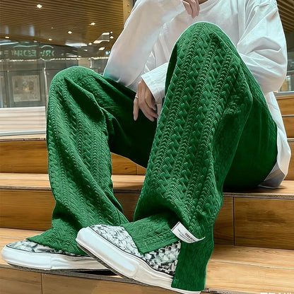 Herren Baggy Hosen Sportbekleidung Herbst Winter Männer Hosen Fitness Hip Hop Trainingsanzug Schwarze Hose Lässige Mode Jogginghose Herren
