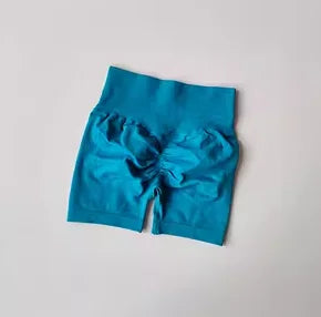 Damen-Sporthose mit Pfirsich-Po-Lifting, hoher Taille und Taillenstraffung, schlankmachende Laufhose, schnell trocknend, dreiviertel-enge Hose