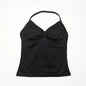 NCLAGEN Impact Longline Trägertop Sport Yoga Weste Damen Fitness Tank Top Gym Schöner offener Rücken BH Laufen Workout Neckholder