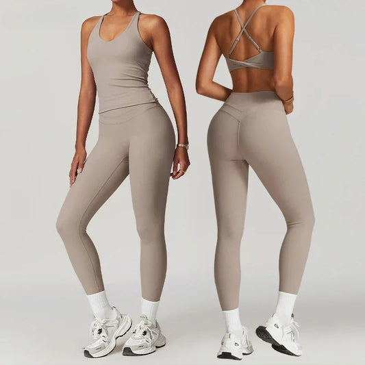 2-Piece Women's Yoga Set – Sports Bra & Leggings