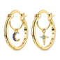 925 Sterling Silver Hoops Earrings Hypoallergenic Hoops Earrings With Zirconia Fashion High Quality Jewelry for Women Girls