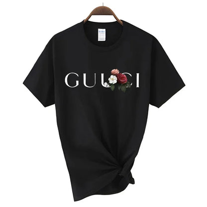 Hochwertiges Damen-T-Shirt mit Buchstaben-Print, lässige Bluse, Oberteile, Sommer, klassischer Stil, Kurzarm, Damen, Harajuku, Y2K-Tee