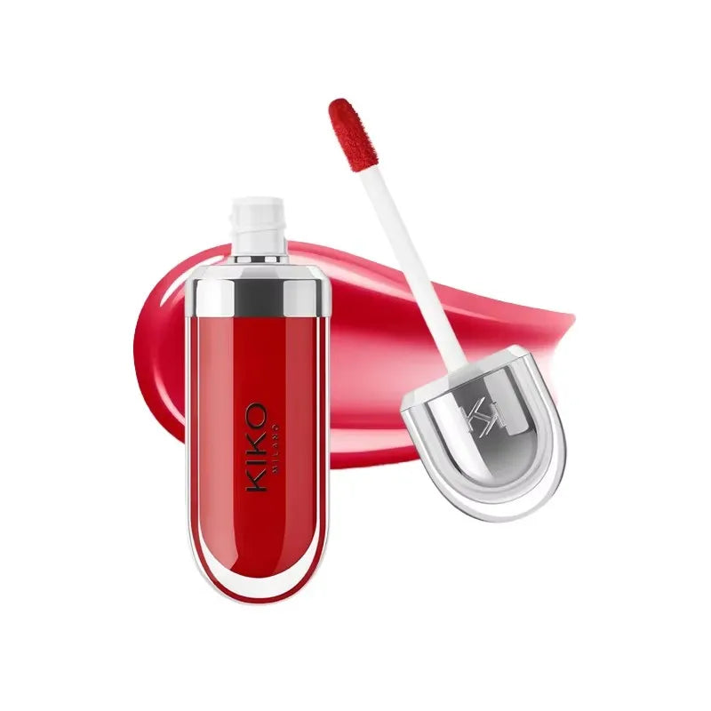 KIKO 3D Hydra Lipgloss Mirror Lip Glaze Shimmer Moisturizing Pearlescent Color Liquid Lip Gloss Plump Glossy Non Stick Cup Balm