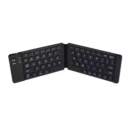 Foldable Bluetooth Keyboard with Leather Case Rechargeable