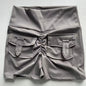 Peach Butt Fitness Shorts Women's Exercise Three-Quarter Pants Cargo Air Dry Pocket Yoga  Tight  Lift Summer