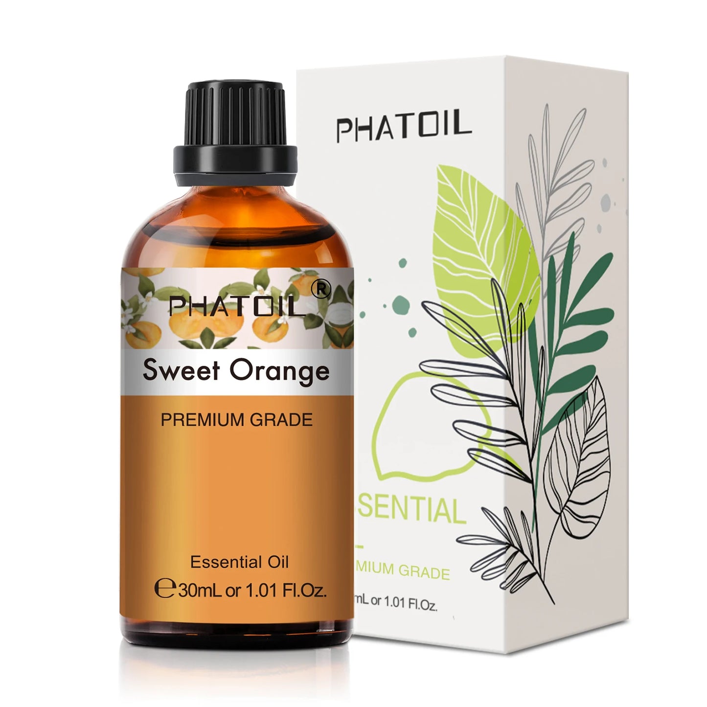 PHATOIL 1 Stk. Ätherisches Aromatherapieöl 30ml Zitrone Eukalyptus Lavendel Bergamotte Jasmin Wacholder Rose Vanille Ätherisches Aromaöl