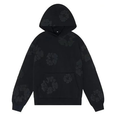 Hoodie Cross border European and American Hot selling Cotton Foam Printed Tears Hoodie Men's and Women's Hoodies