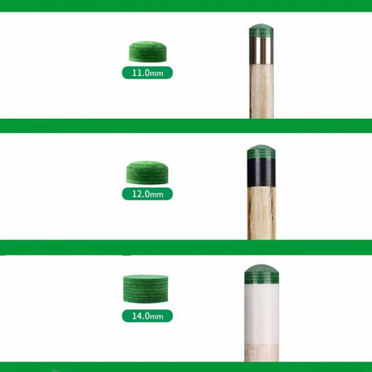 MIKE WOOLDRIDGE Verde Ghost Billard Snooker Queue Oberteil 11/12/14mm W/M/H