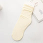 New Winter Women's Fleece-Lined Over-the-Knee Socks Thickened Warm Thigh-High Socks Solid Color Leg Warmers Boot Cuff Long Socks