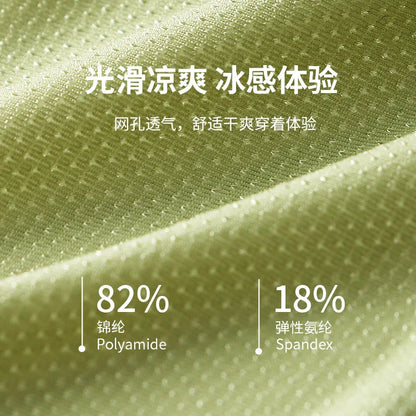 Men's Ice Silk Mesh Briefs  Breathable Underwear