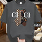 2025 Sommer Hot Fashion Einfacher Druck Baumwoll-Kurzarm-T-Shirt Bequeme Atmungsaktive Kleidung