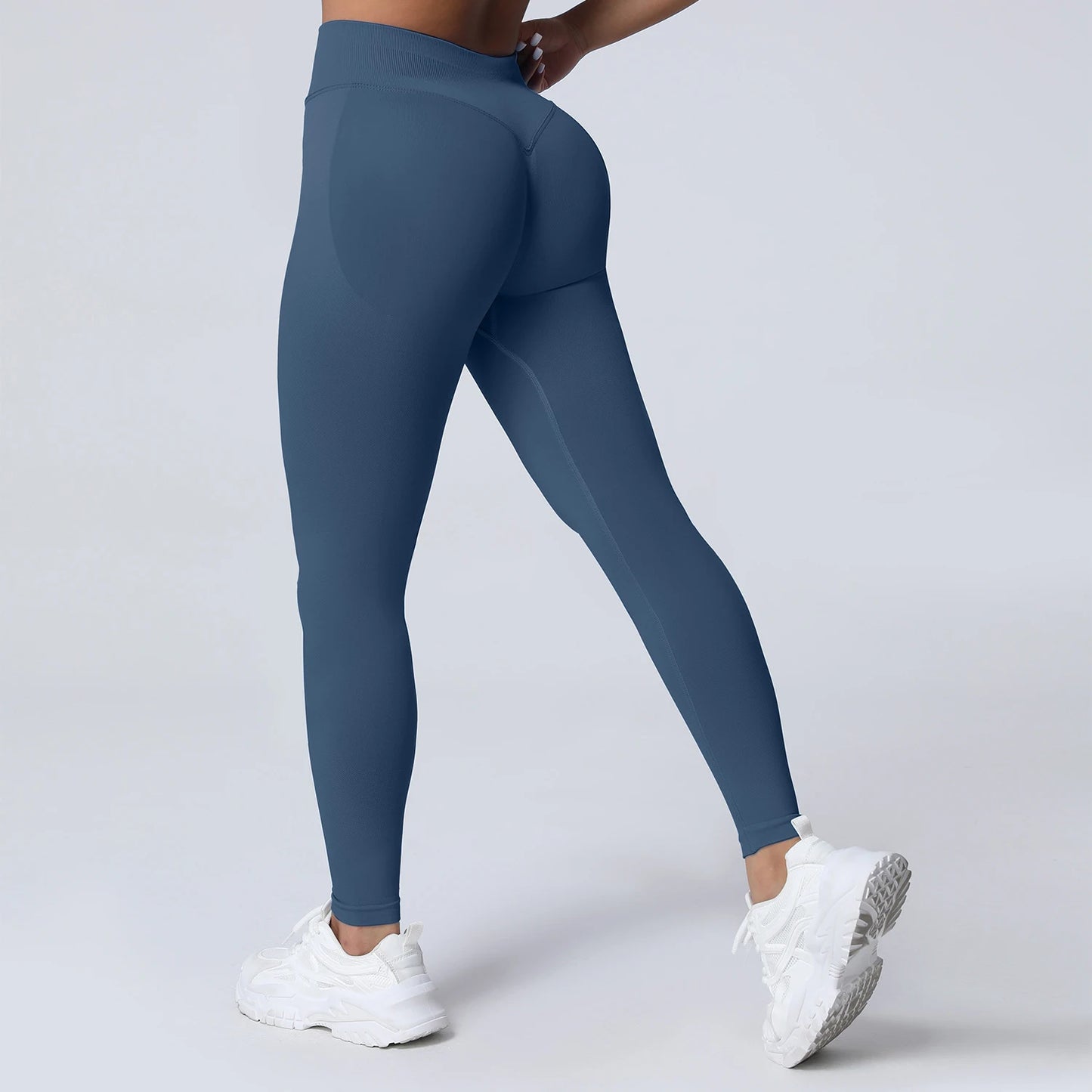 VEQKING Scrunch Butt Women Yoga Pants Seamless Sports Leggings Low Waist Gym Fitness Tights Quick Drying Fall Warm Workout Pants