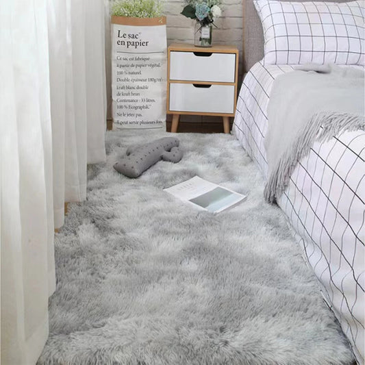 Weiche Teppiche Schlafzimmerteppich Flauschig Rutschfest Batik Fuzzy Shag Plüsch Weicher Shaggy Nachttischteppich Wohnzimmerteppich
