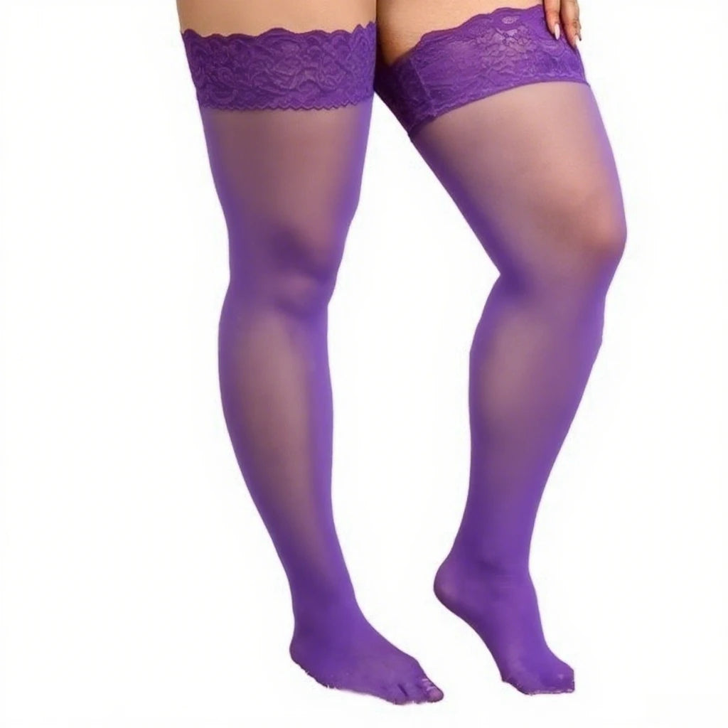 Plus Size XXXL Fishnet Lace over knee long Socks Women Oversize stockings for summer 2026 fashion NEW woman girls ladies sock XL