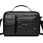 Men's Retro Messenger Bag with Waterproof Design, Large Capacity Laptop Briefcase for Office Work, Travel and School