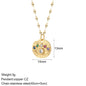 Heart Evil Blue Eye Sun Necklace for Women Cute Dog Bee Elephant Gold Color Pendant Woman's Collars Long Stainless Steel Chains