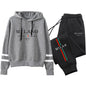 Office Home Womens Tracksuit Print Stripe Sweatshirt Set High Quality Sports Jogging Womens Clothing Fashion Casual Hoodie Suit