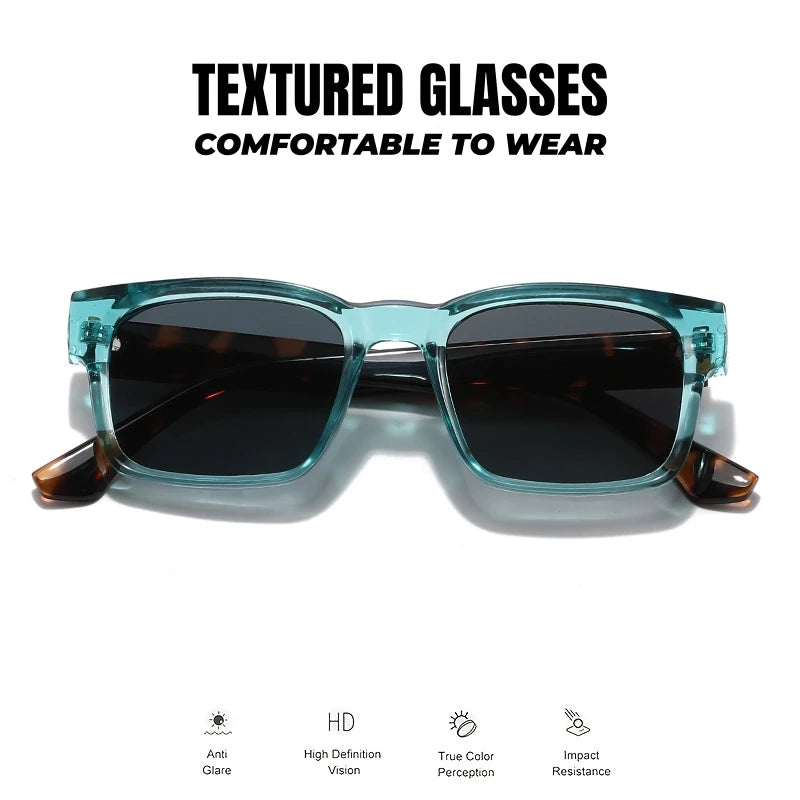 Sunglasses - Square Protective Frame, UV400 Unisex Outdoor Casual
