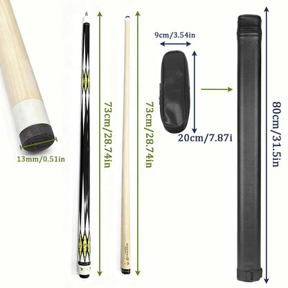 High end Split Pool Cue Set  Professional Quality, Convenient Storage