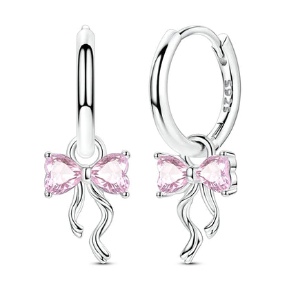 925 Sterling Silver Hoops Earrings Hypoallergenic Hoops Earrings With Zirconia Fashion High Quality Jewelry for Women Girls