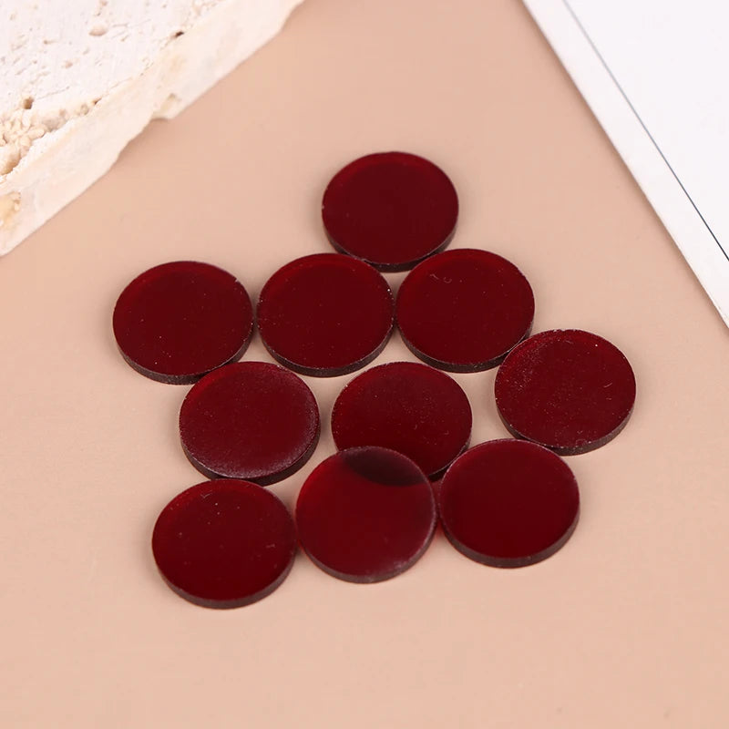10Pcs Clear Tip Pads Diameter 15mm Play Cue Break Jump Cue Carom Pool Cue Snooker & Billiard Accessories
