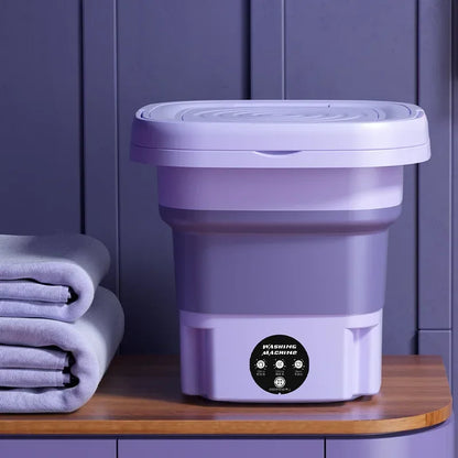 2025 Folding Washing Machine Portable Mini Dehydratable Dormitory Student Socks Underwear Panties Home Appliance Free Shipping