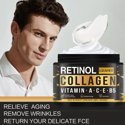 Men's Retinol Collagen Face Cream | Anti-Aging Skincare