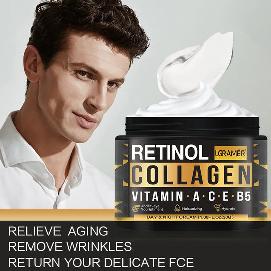 Men's Retinol Collagen Face Cream | Anti-Aging Skincare