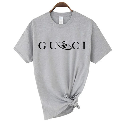 Hochwertiges Damen-T-Shirt mit Buchstaben-Print, lässige Bluse, Oberteile, Sommer, klassischer Stil, Kurzarm, Damen, Harajuku, Y2K-Tee