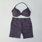 2Pcs Impacts Gym Set Tank Tops High Waist Scrunch Seamless Shorts Gym Suit Fitness Clothes Activewear Workout
