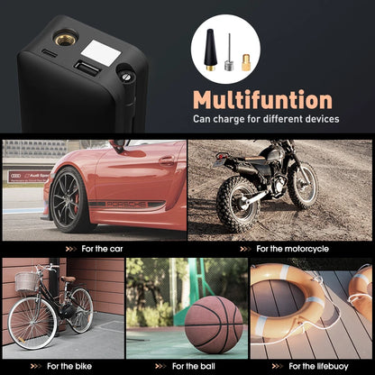 CARSUN Cordless Tire Inflator | Portable Air Pump