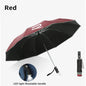 Car Led Light Automatic Folding Windproof Sunshade Umbrella For Volkswagen R Touareg Tiguan Magotan GTI Golf Passat Arteon Polo