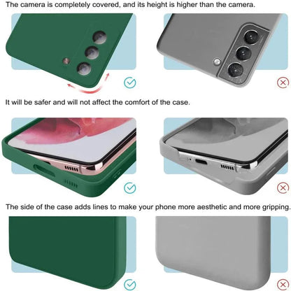 Luxuriöse Flüssigsilikonhülle für Samsung S25 S24 Galaxy S20 S21 S22 S23 FE Plus Note10 20 A52 A31 A41 A71 A51 A72 A70 A50 Coque