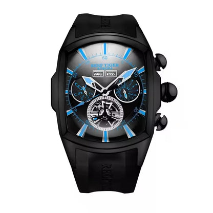 Reef Tiger Tourbillon Automatic Watch – Wine Barrel