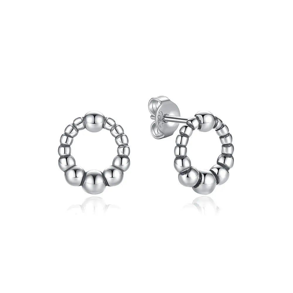 Original 925 Sterling Silber Ohrringe 2025 Stecker Creolen Kristall Ohrringe für Damen Roségold Krone Herz Unendlichkeit Biene Ohrring Schmuck