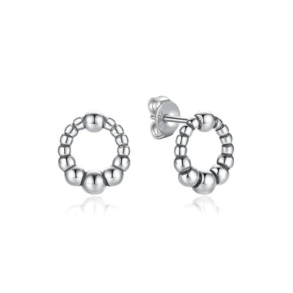 Original 925 Sterling Silber Ohrringe 2025 Stecker Creolen Kristall Ohrringe für Damen Roségold Krone Herz Unendlichkeit Biene Ohrring Schmuck