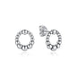Original 925 Sterling Silber Ohrringe 2025 Stecker Creolen Kristall Ohrringe für Damen Roségold Krone Herz Unendlichkeit Biene Ohrring Schmuck