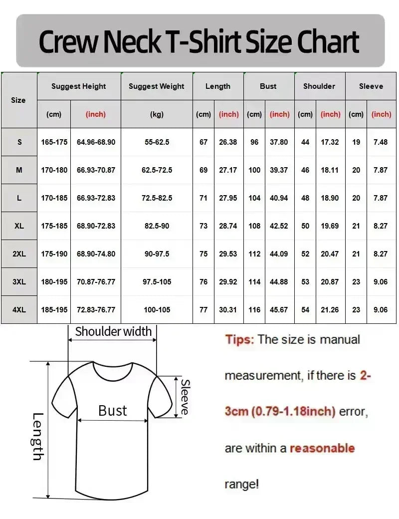 2025 Fashion Summer New Hot Trendy Brand Heavy Cotton T-shirt Unisex Summer Printing Casual Round Neck High-end Top Handsome