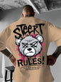 Men's Angry Bear Print T-Shirt | Breathable Street Top
