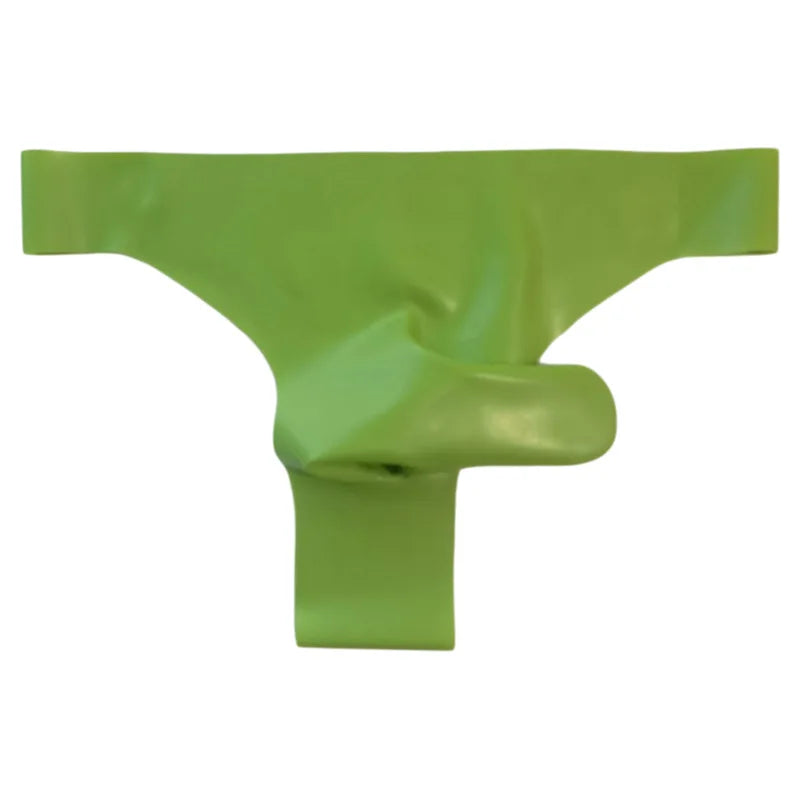Men's Latex Fetish Thong G-String Transparent Lingerie