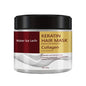 Kollagen Keratin Haarmaske Dual Oil Control Feuchtigkeitscreme Spülung Weich Glatt Frizz Geschädigte Reparatur Revitalisieren Haarpflege