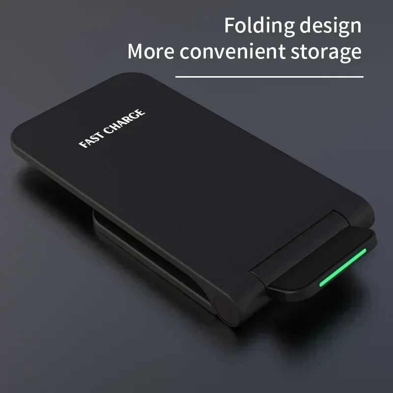 65W Wireless Charger Station Earphone Phone Fast Charging Charger Holder For iPhone 16 15 14 13 Pro Max Samsung S24 S23 Xiaomi