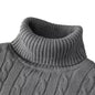 Rollkragenpullover lässig Herren Rollkragen Strickpullover Warmer Herren Pullover Wollpullover