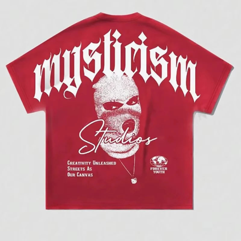 Herren modisches lockeres und bequemes weiches Kurzarm-T-Shirt im American Retro Stil mit Rundhalsausschnitt – Streetwear Neues Y2K Oberteil