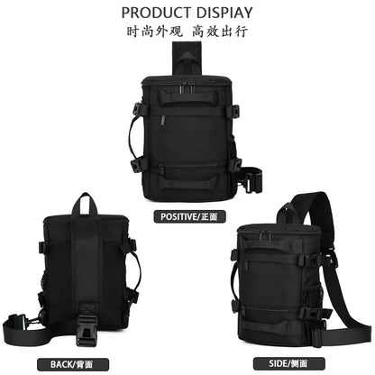 Men's Large Capacity Crossbody Chest Bag – Trendy Shoulder & Work Backpack