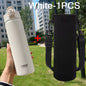 TYESO 600/750ML Thermosflasche mit Strohhalm Edelstahl Auto Thermobecher Sport Wasserflaschen Hält Kalt und Warm Thermobeker