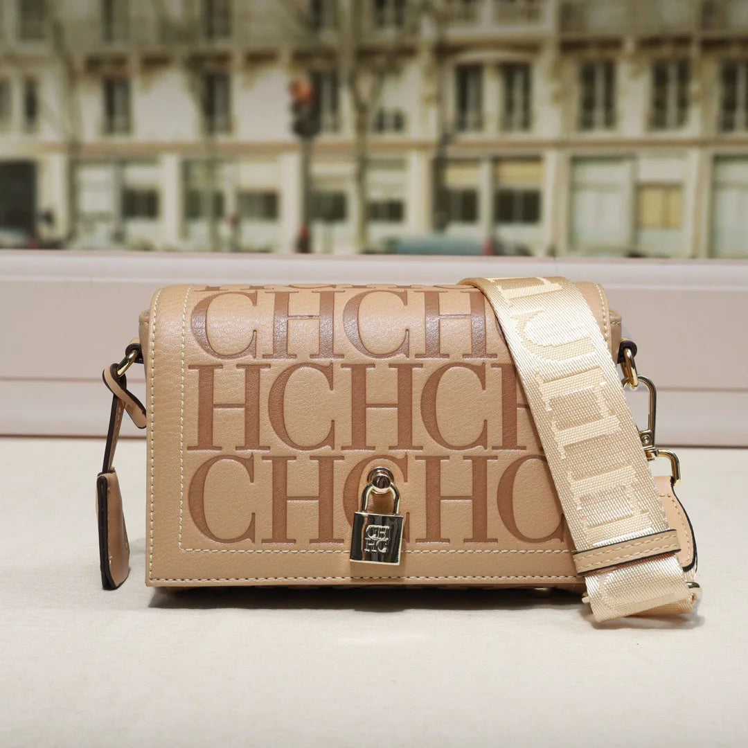 Light Luxury Carolina Herrera Brand Fashion Women's Crossbody Bag Small Square Bag  Shoulder Bag Sophisticated Style