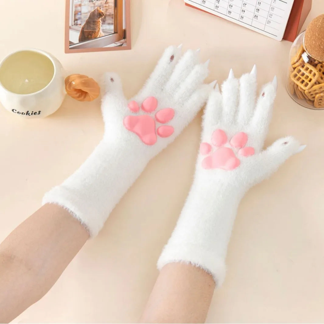 DaiShana Women High Socks Harajuku Stockings Lingerie 3D Cat Claw Long Socks Thigh High Socks Sexy Compression Stockings