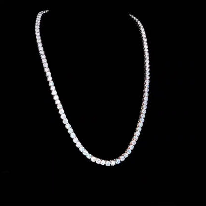 0.80ct Lab Diamond Tennis Necklace 14K White Gold | VS1 E/F | GGL Certified
