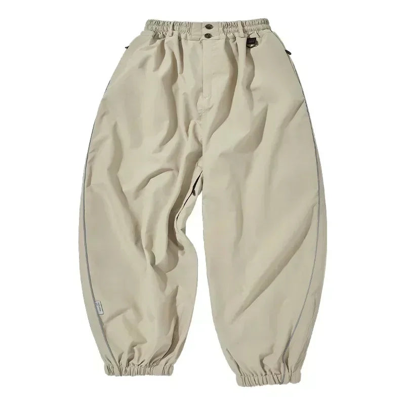 Fashion Single-Board-Skihose Lässige Track-Hochbund-Hose Weite Hose Wasserdicht Verschleißfest Professionelle Doppel-Board-Skihose